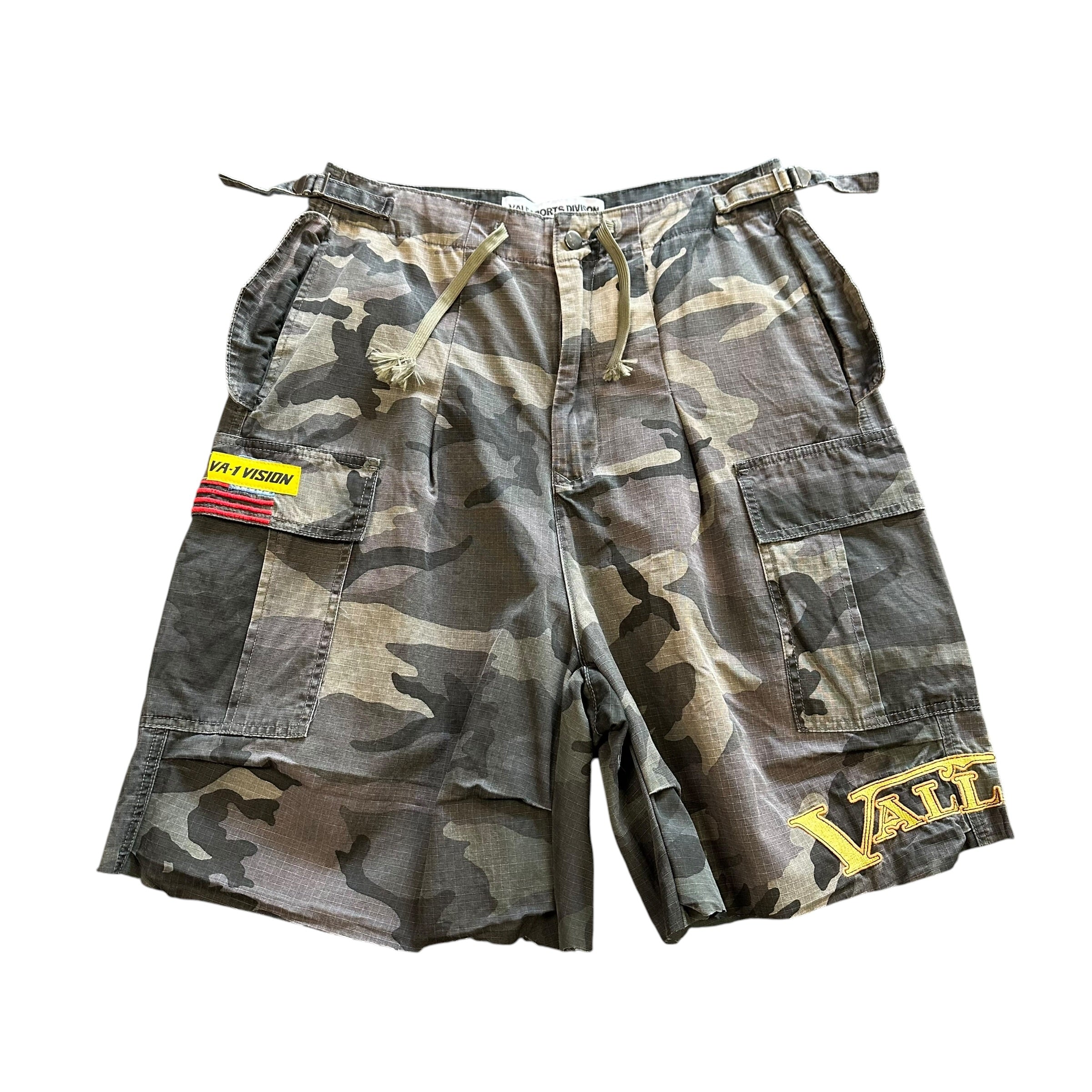 Vale Lives Black Camo Cargo Shorts