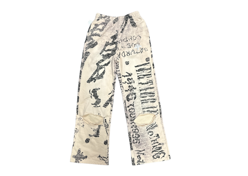 Vertebrae Script Flare Sweats