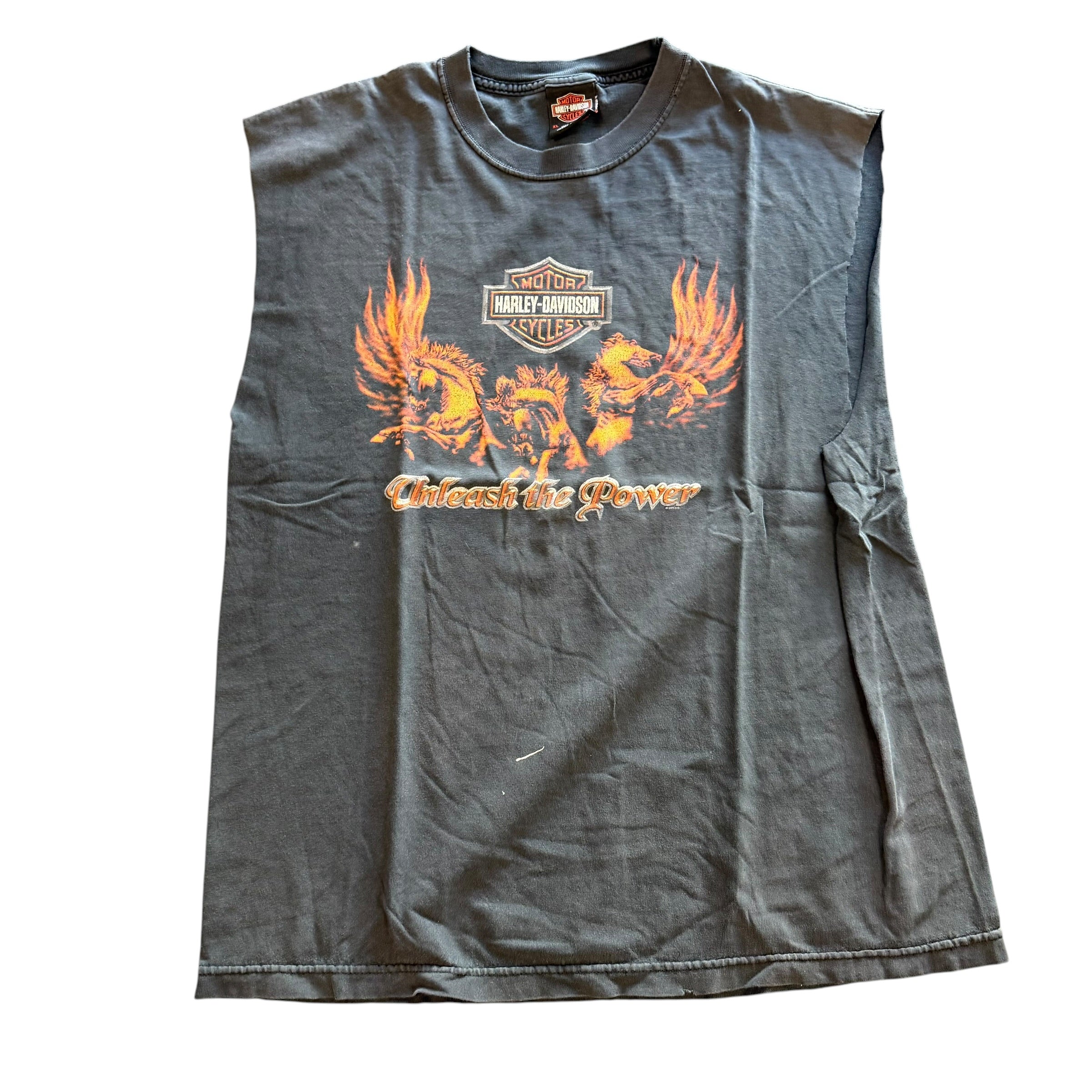 Vintage Harley Davidson Cut Off Shirt