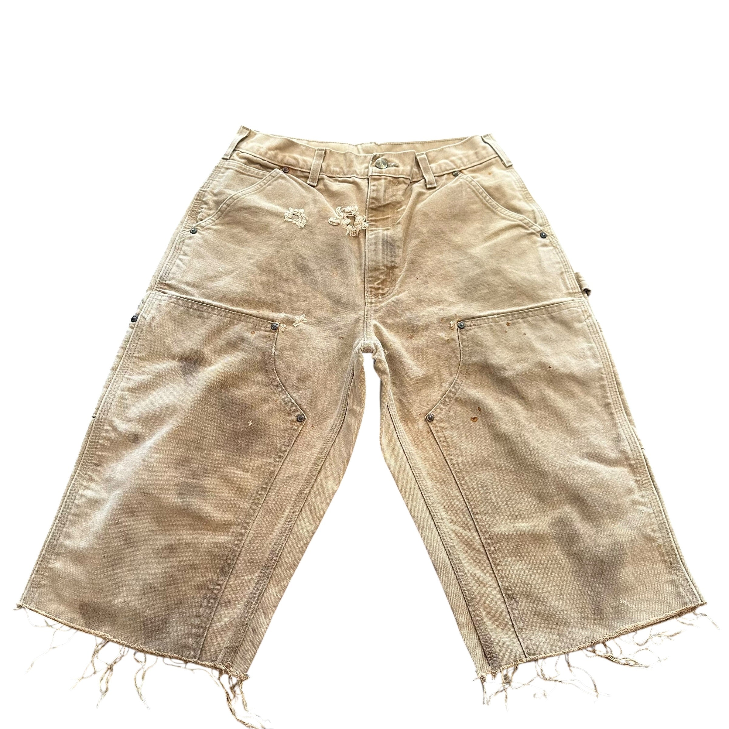 Tan Carhartt Double Knee Shorts(31)