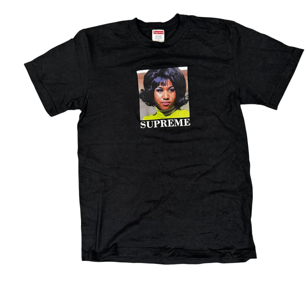 Supreme Aretha Franklin Black Photo Tee