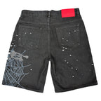 Sp5der Heavy Web Denim Shorts