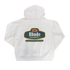 Rhude Motorsport White Hoodie