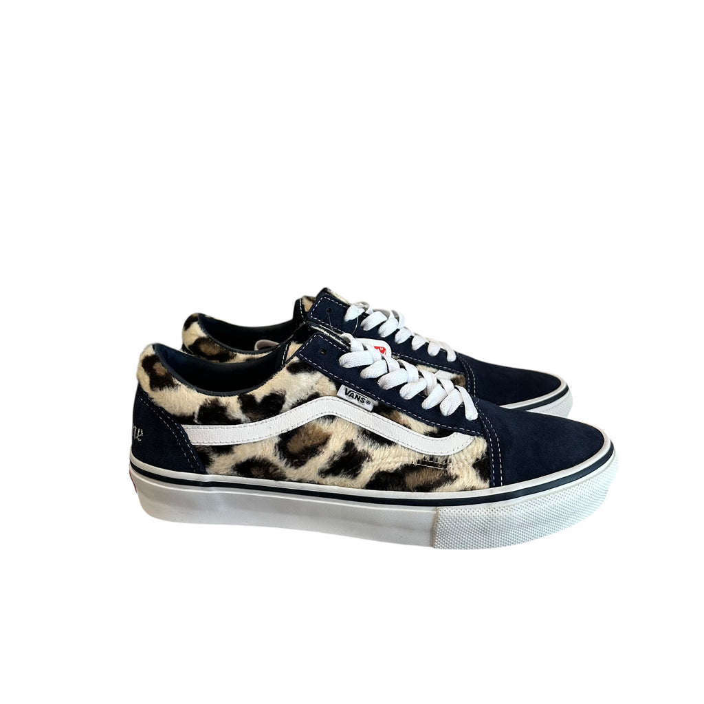 NEW 2023 Supreme x Vans Old Skool Navy/Leopard