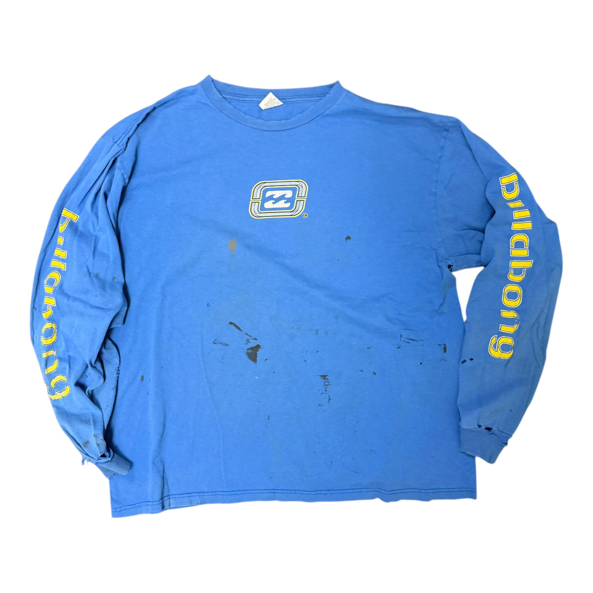 Blue Distressed Billabong Longsleeve Shirt