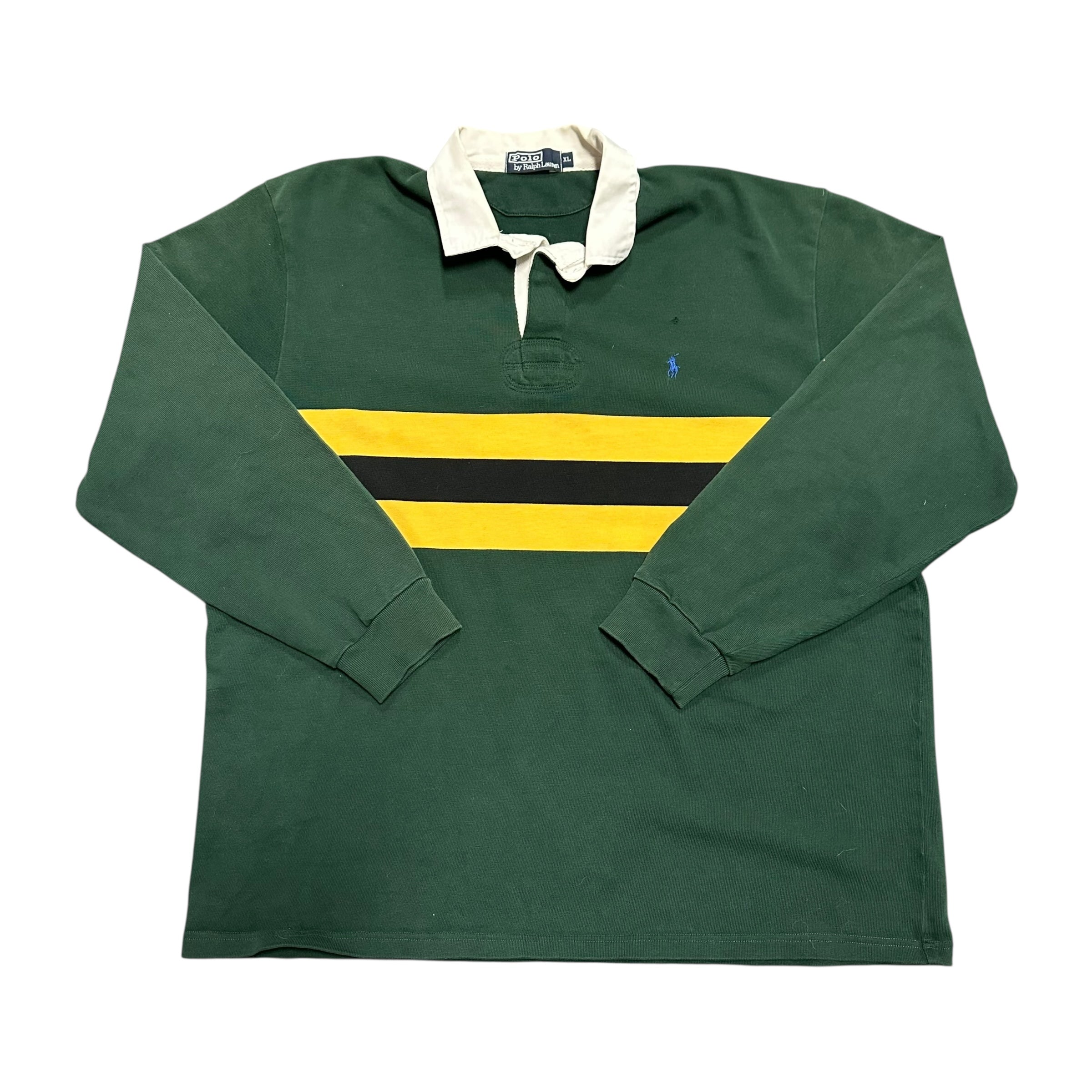Polo Green/Yellow L/S Tee