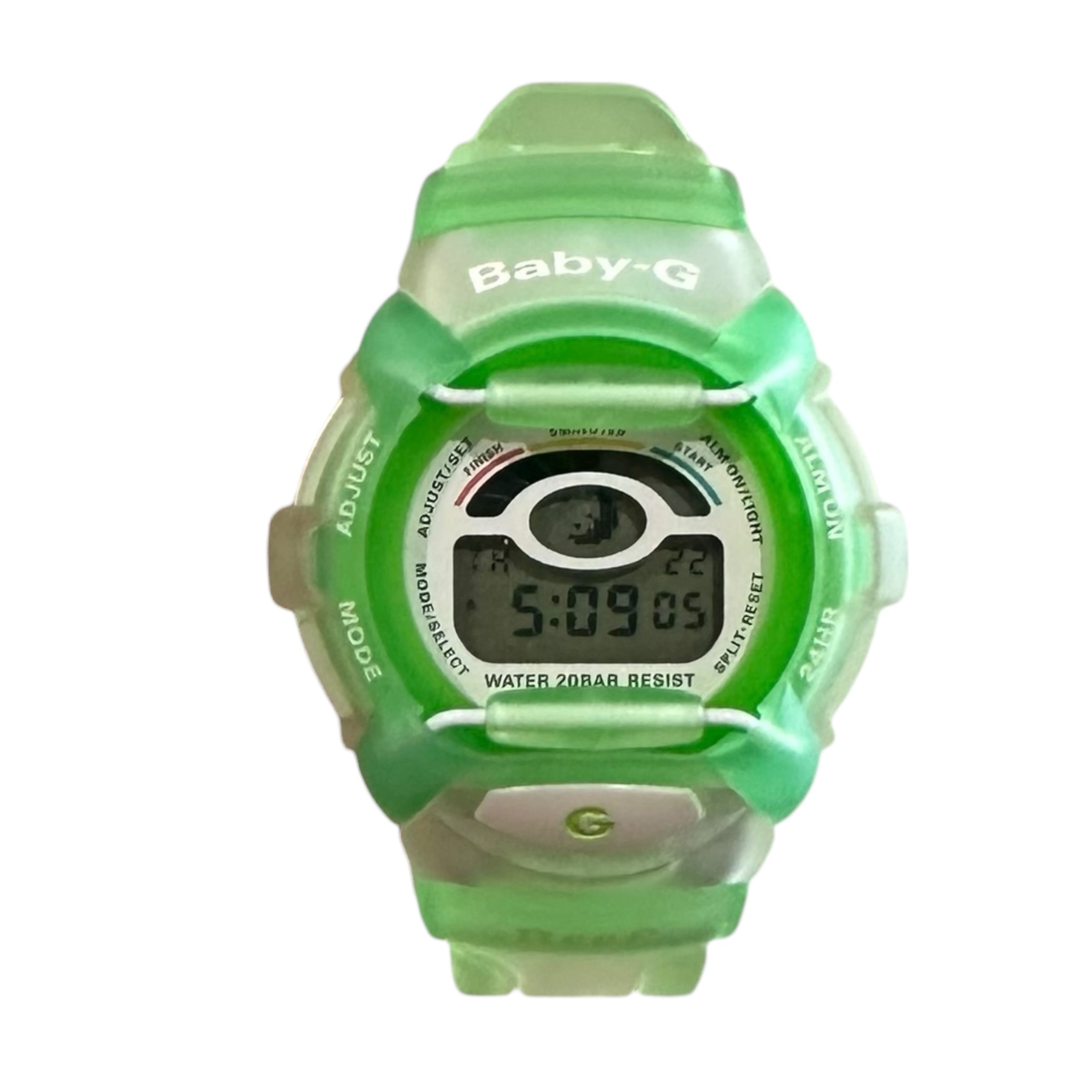 Baby G-Shock Glow Green Watch