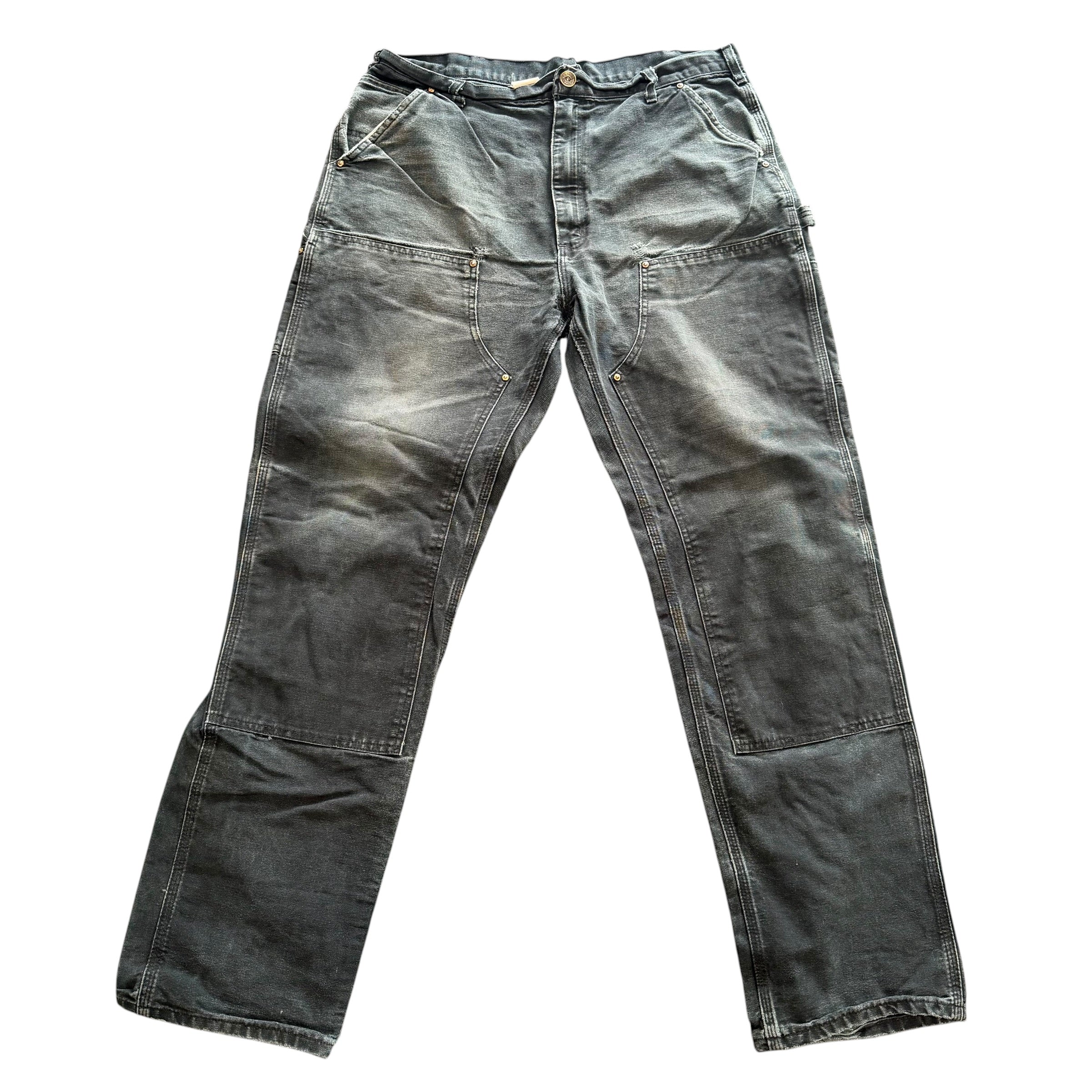 Carhartt Black Faded Double Knee (38)