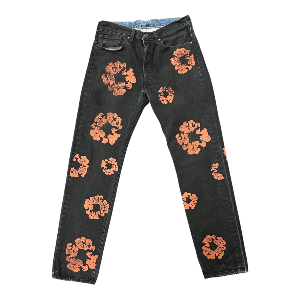 Denim Tears x Levi's Cotton Wreath Orange Jeans