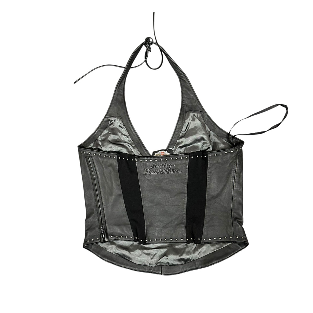 Harley Davidson Leather Studded Top