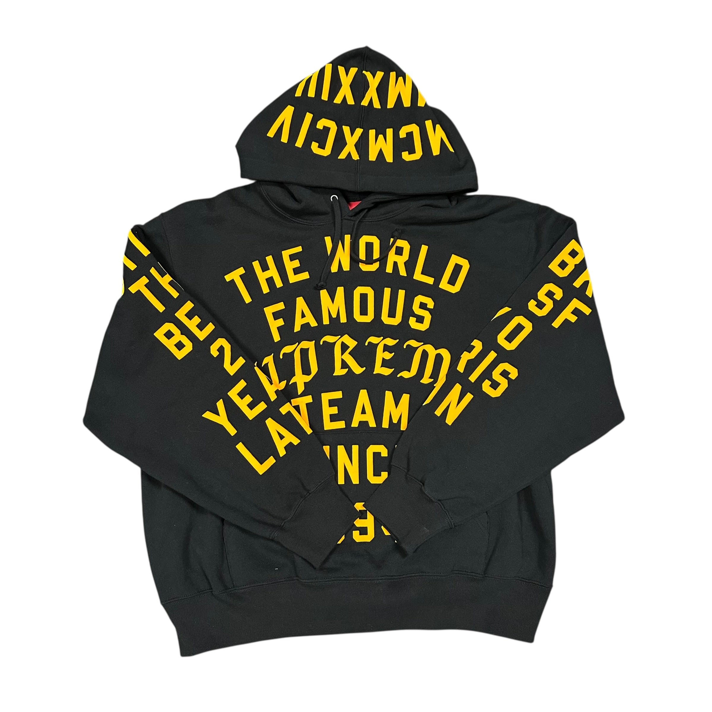 Supreme Team Flocked Hooded Sweatshirt