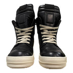 Rick Owens Black Leather Geobasket