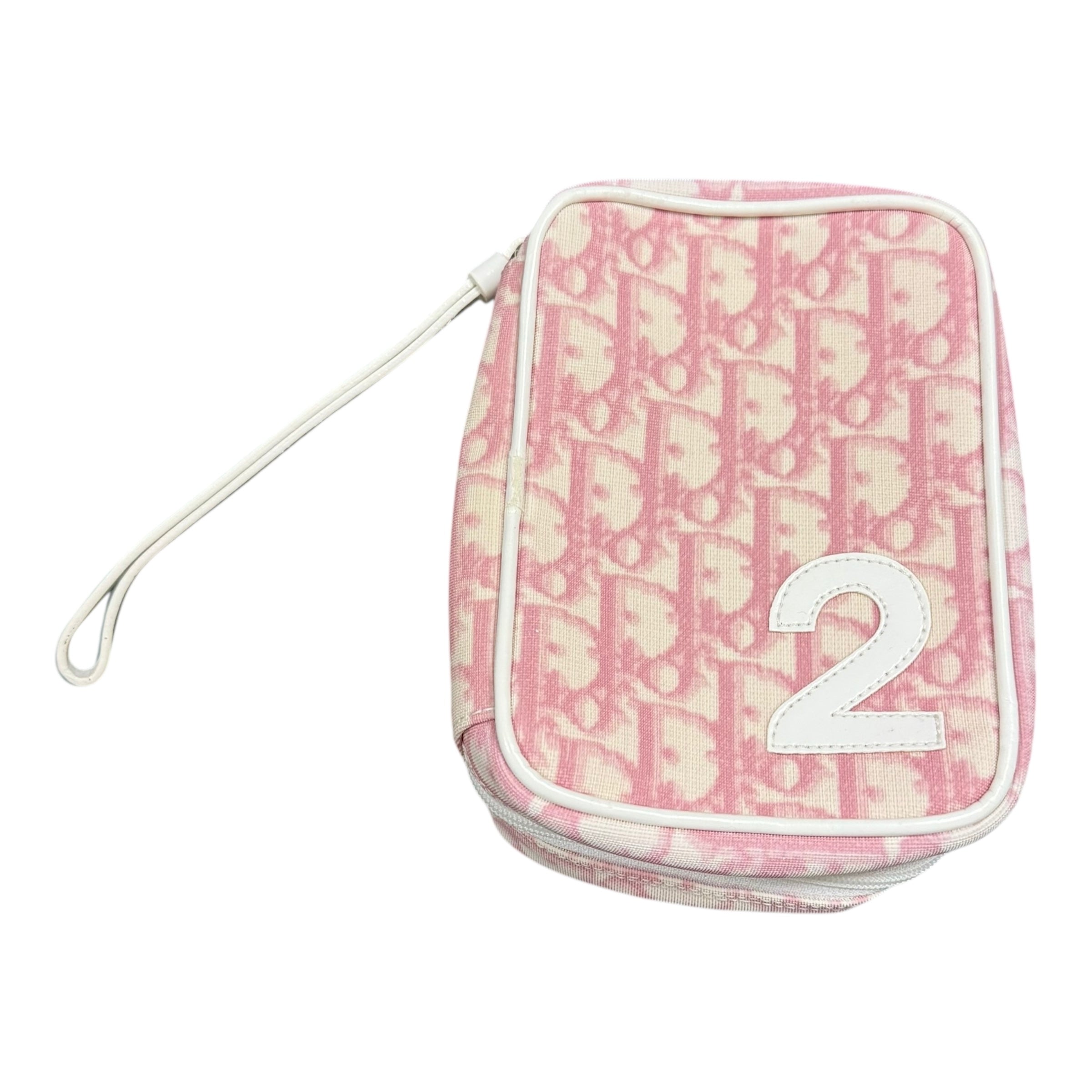 Christian Dior Trotter Pouch Pochette Pink.