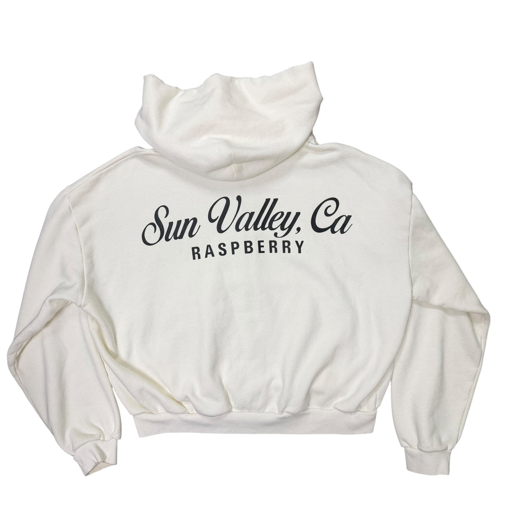 GV Gallery “Sun Valley” White Zip Hoodie