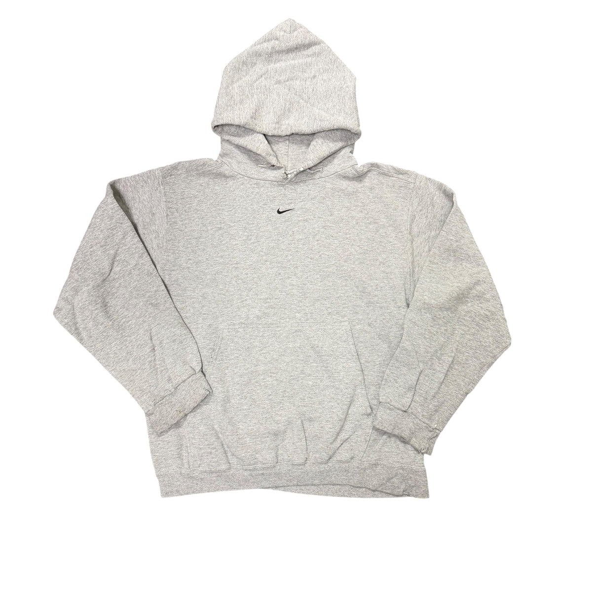Vintage Light Grey Nike Center Swoosh Hoodie
