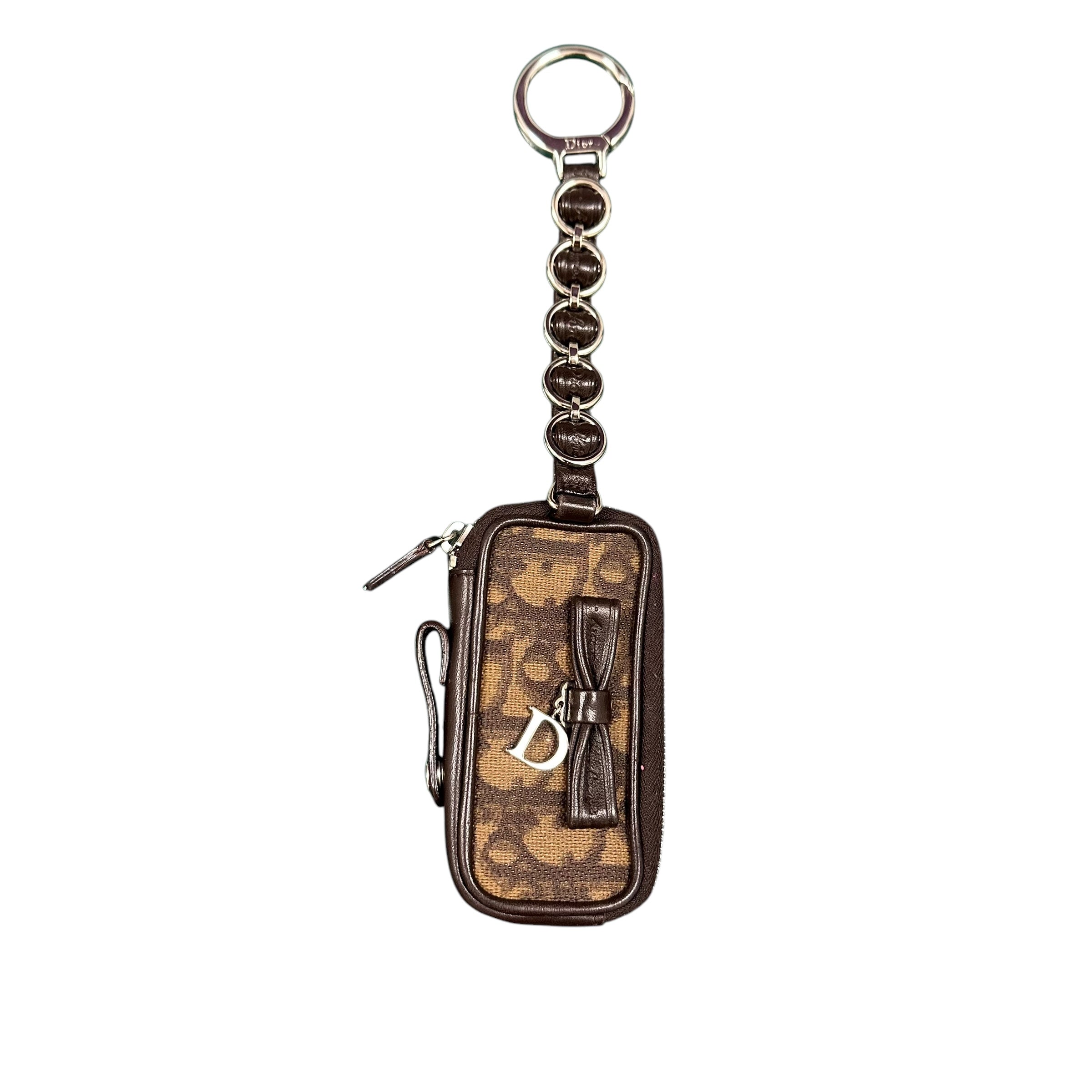 Dior Brown Leather Bag Charm