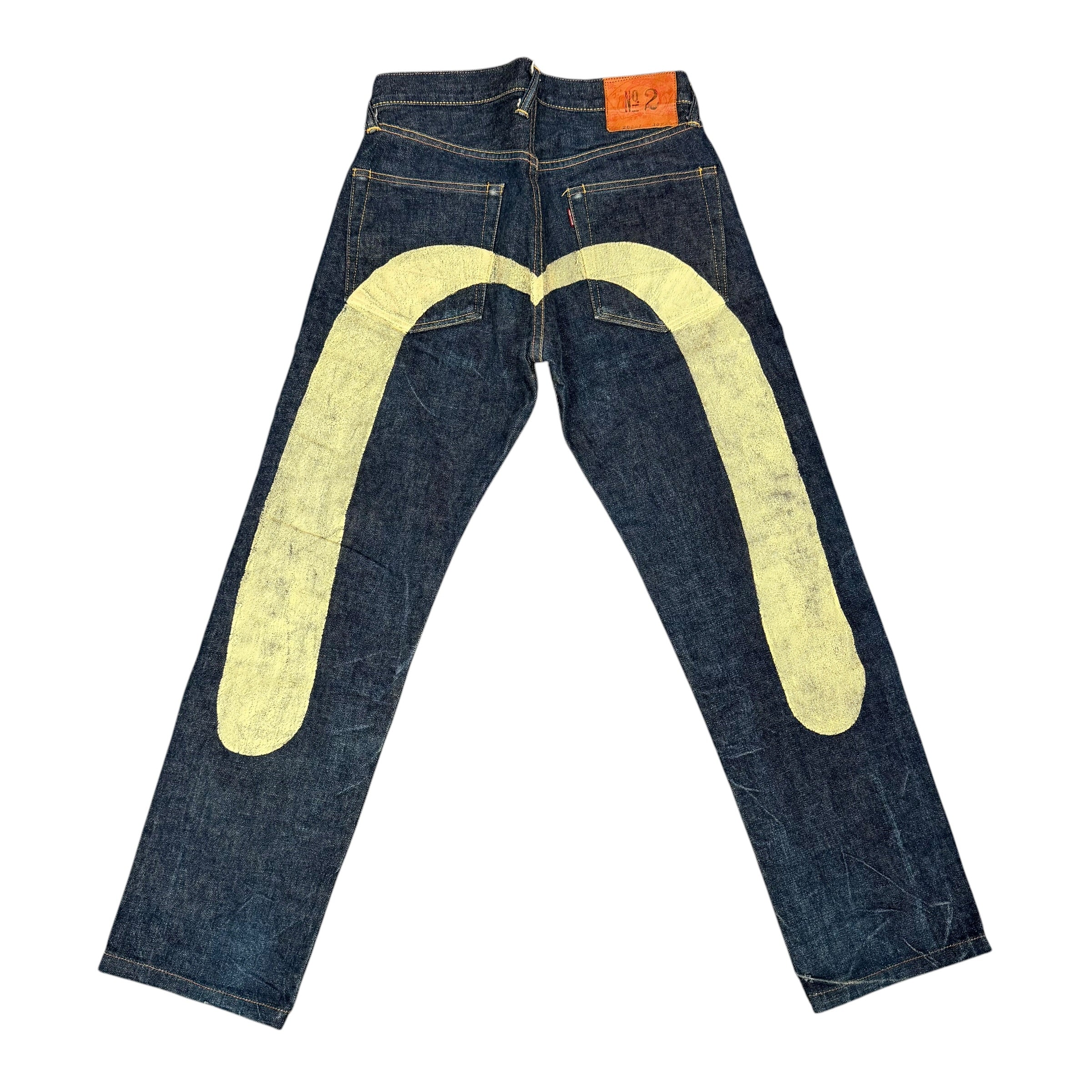 Vintage Daikoku Evisu Lot 2001 White Denim Jeans