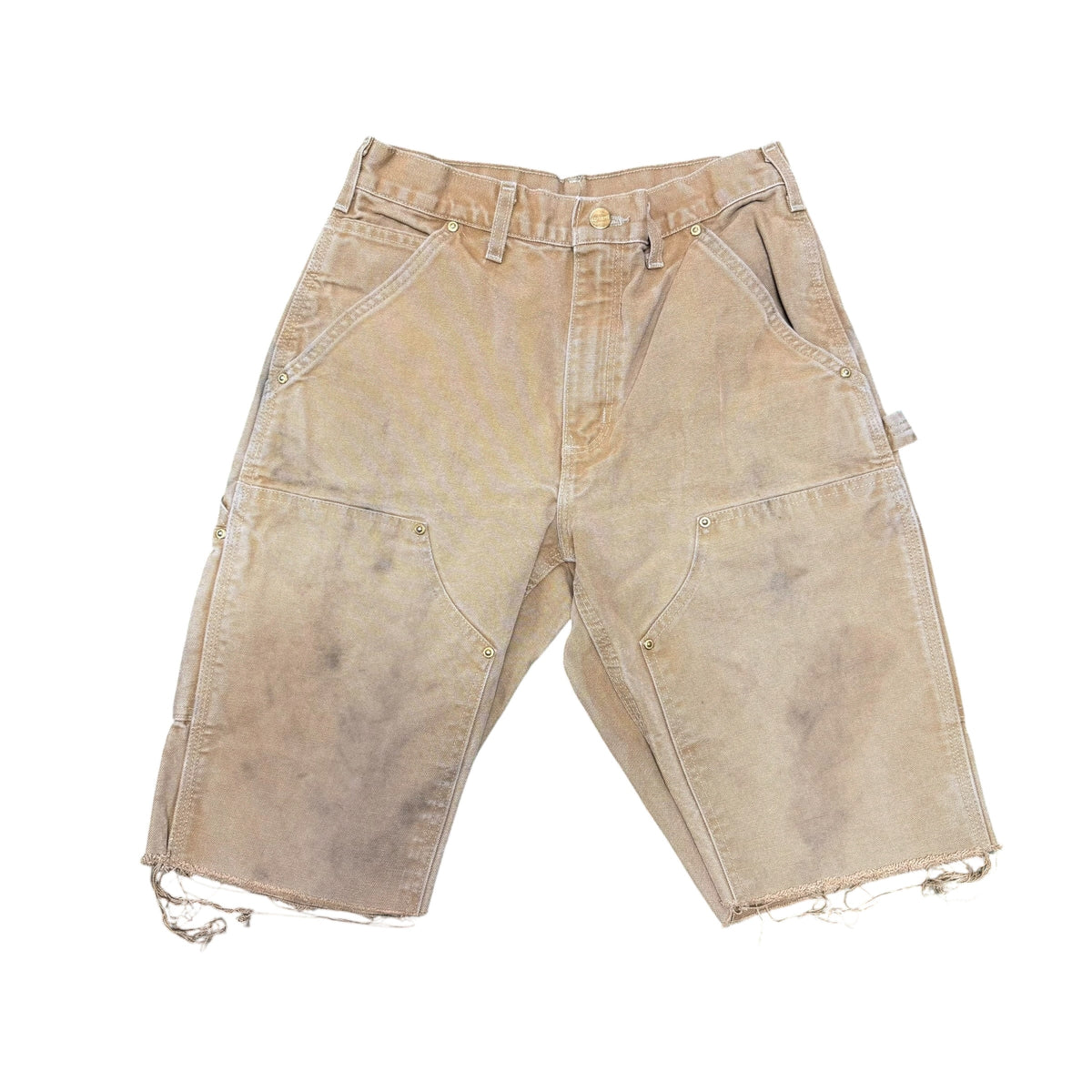 Vintage Tan Carhartt Double Knee Shorts (29)