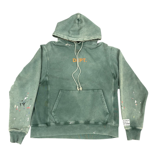 Gallery Dept Green Splatter Hoodie