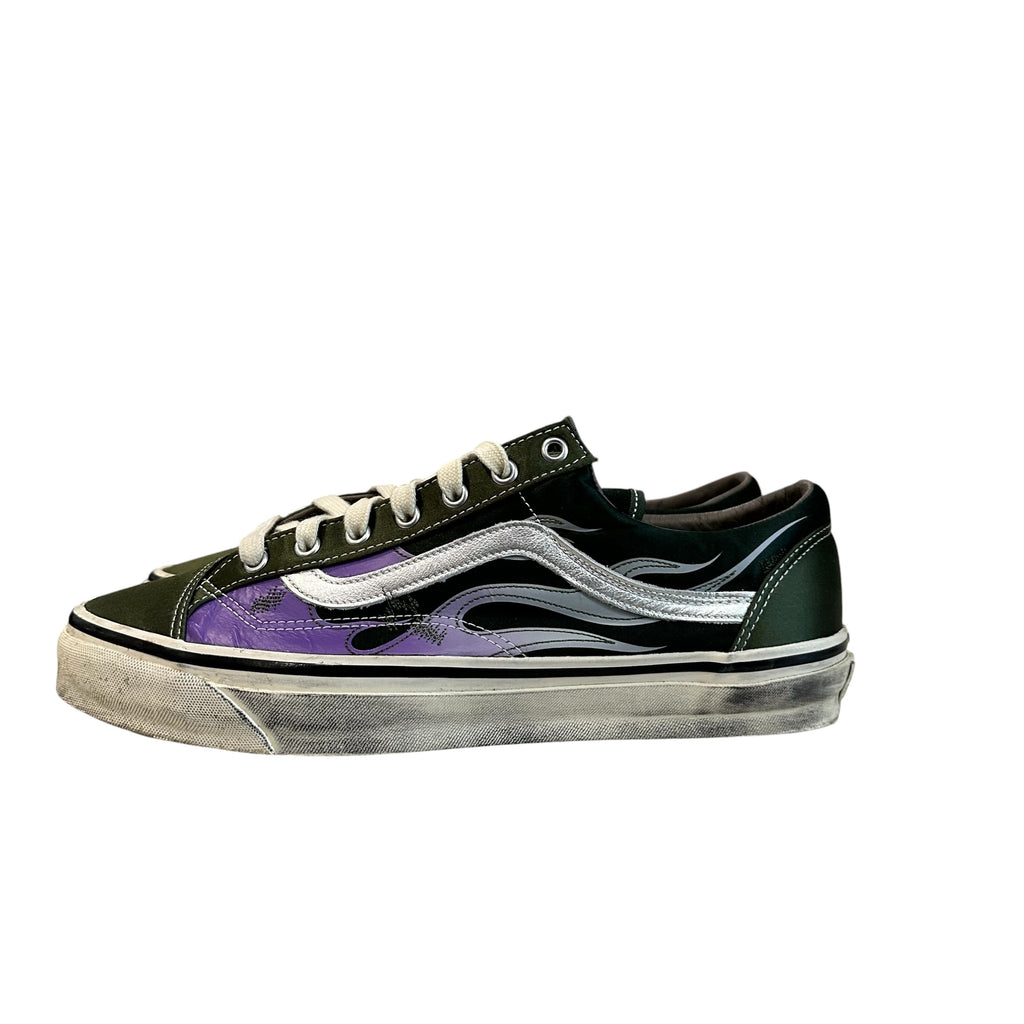 Vans Old Skool "Archive Flame" Green Balsam (No Box)