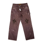 Birth of Royal Child Burgundy Carpenter Pants