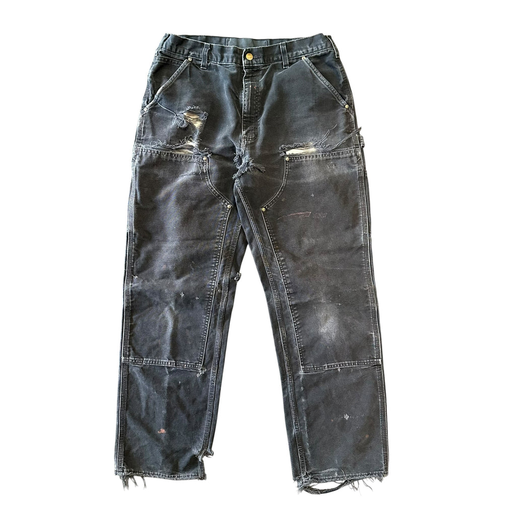 Carhartt Distressed Black Double Knee (34x32)
