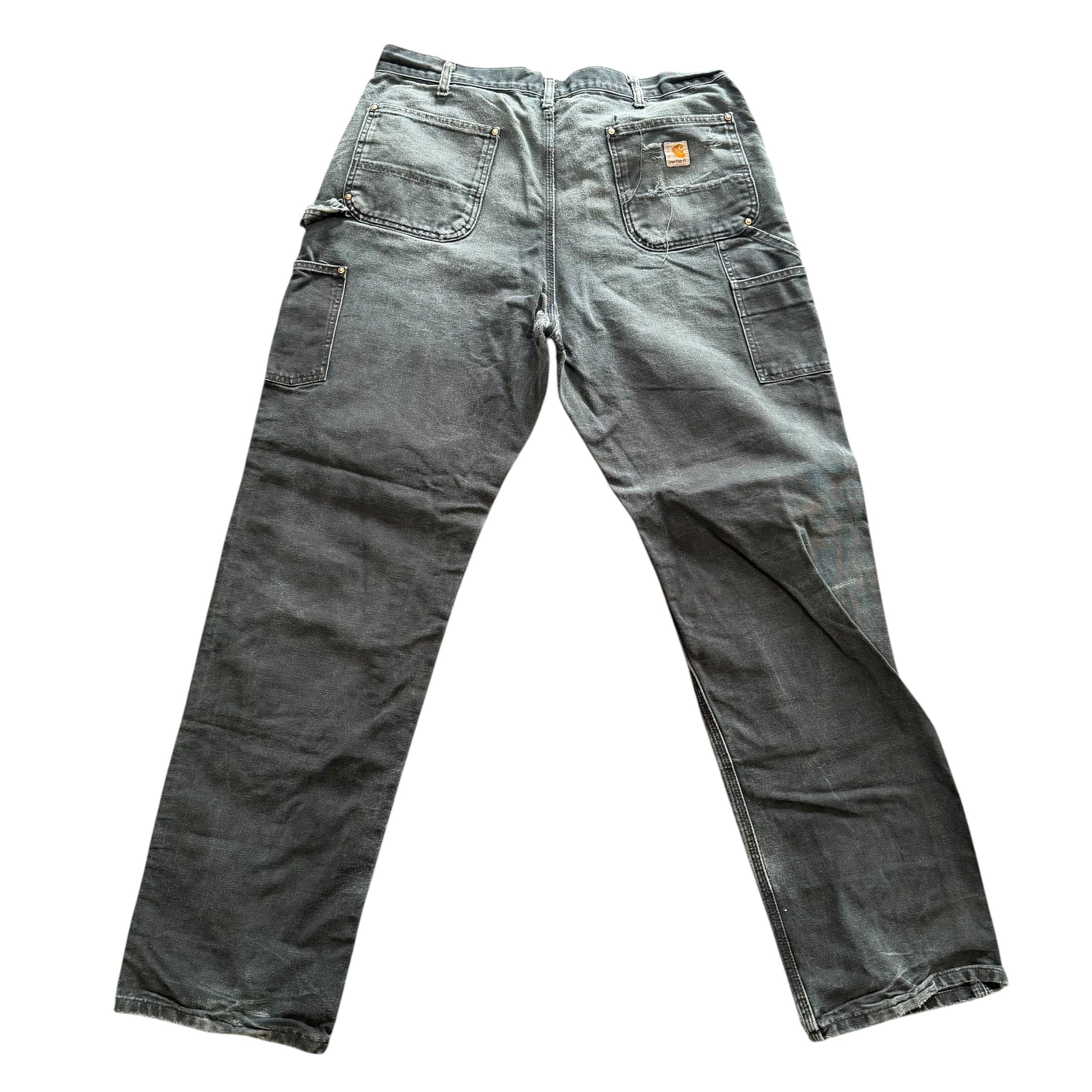 Carhartt Black Faded Double Knee (38)