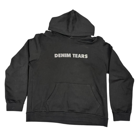 Black Denim Tears Rhinestone Hoodie