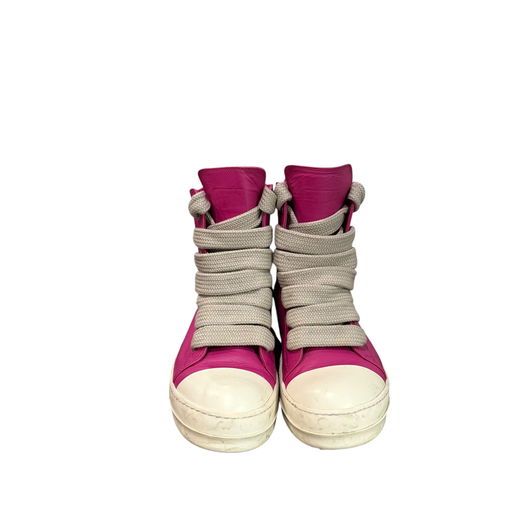 Rick Owens Leather High Jumbo Hot Pink