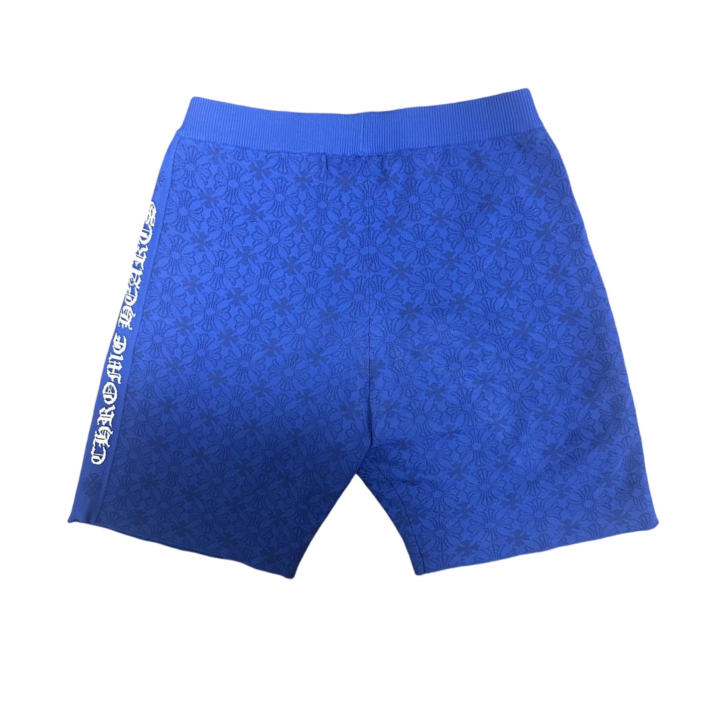 Chrome Hearts Blue Monogram Knit Shorts