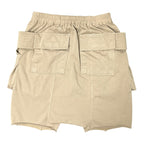 Rick Owens Drkshdw Khaki Creatch Cargo Shorts