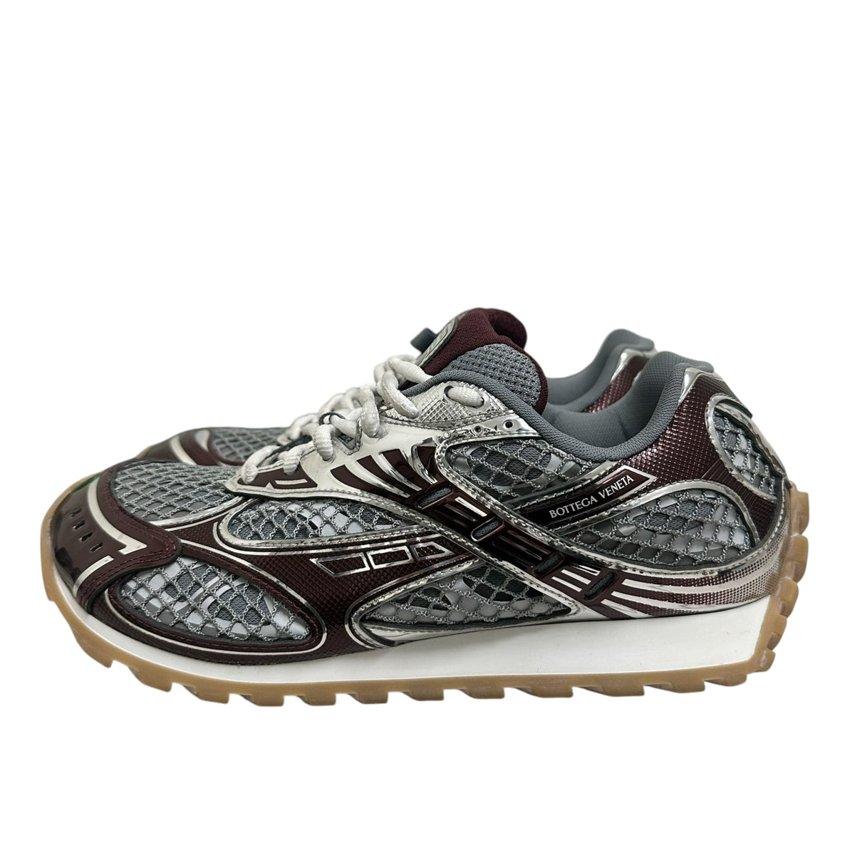 Bottega Veneta Orbit Sneakers Barolo/Silver