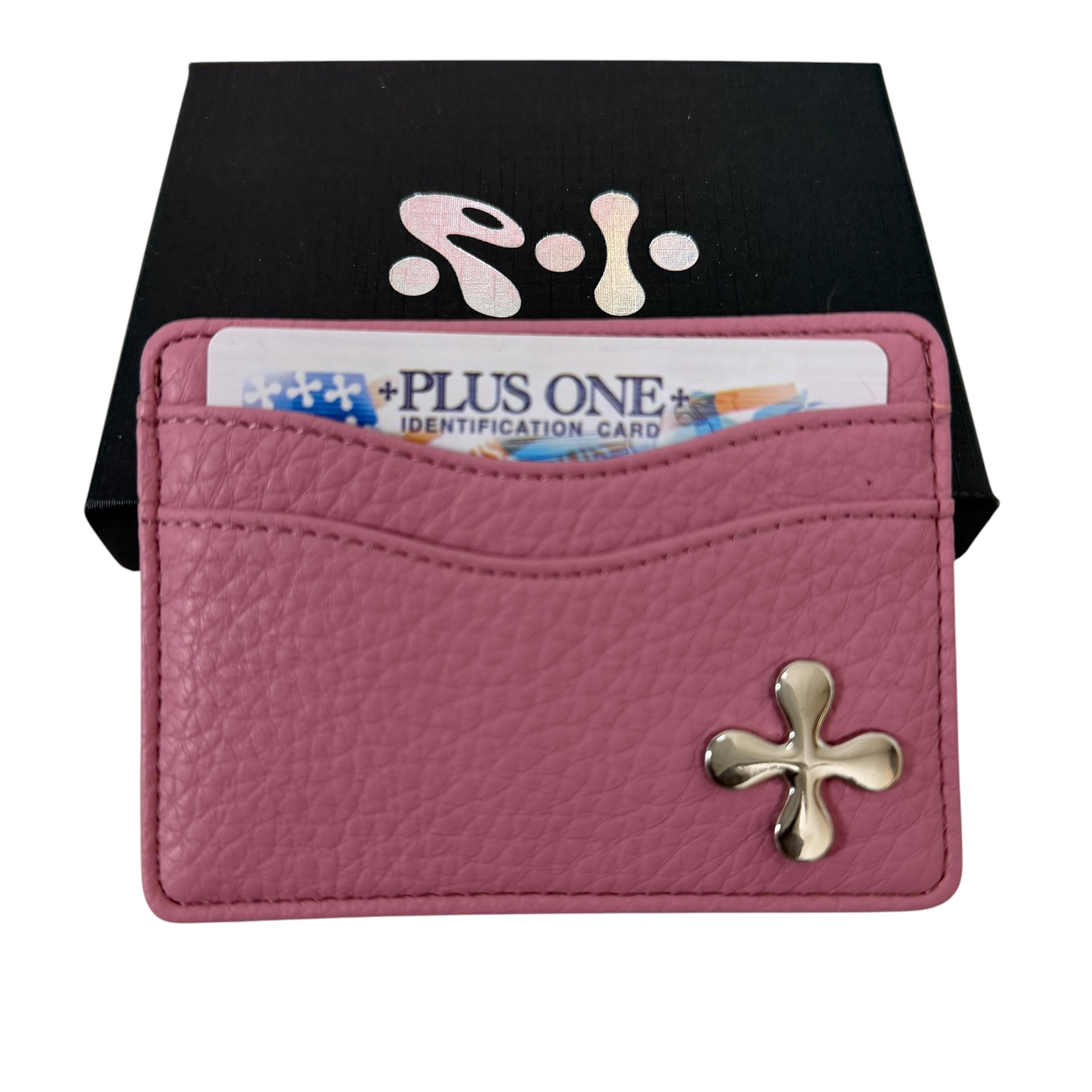 NEW Plus One Leather Card Wallet