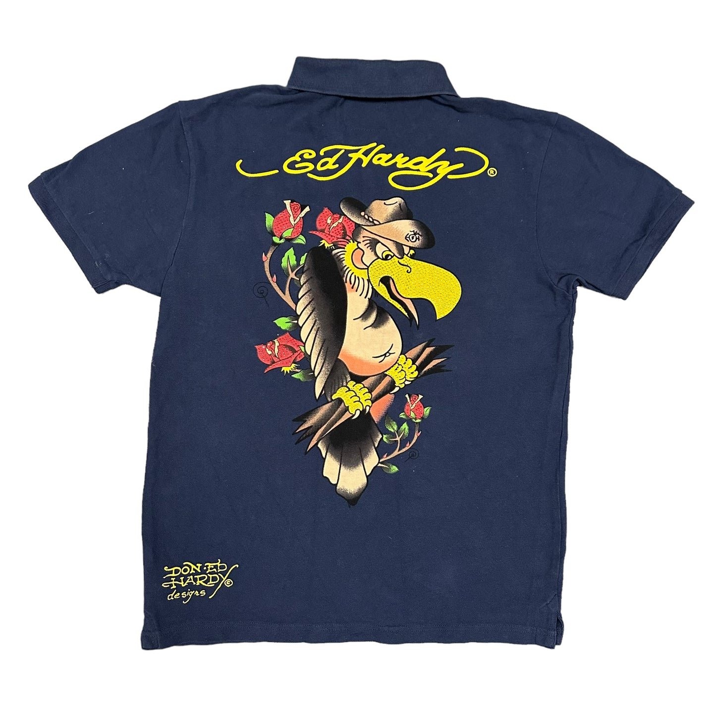 Ed Hardy Vulture Navy Polo Shirt