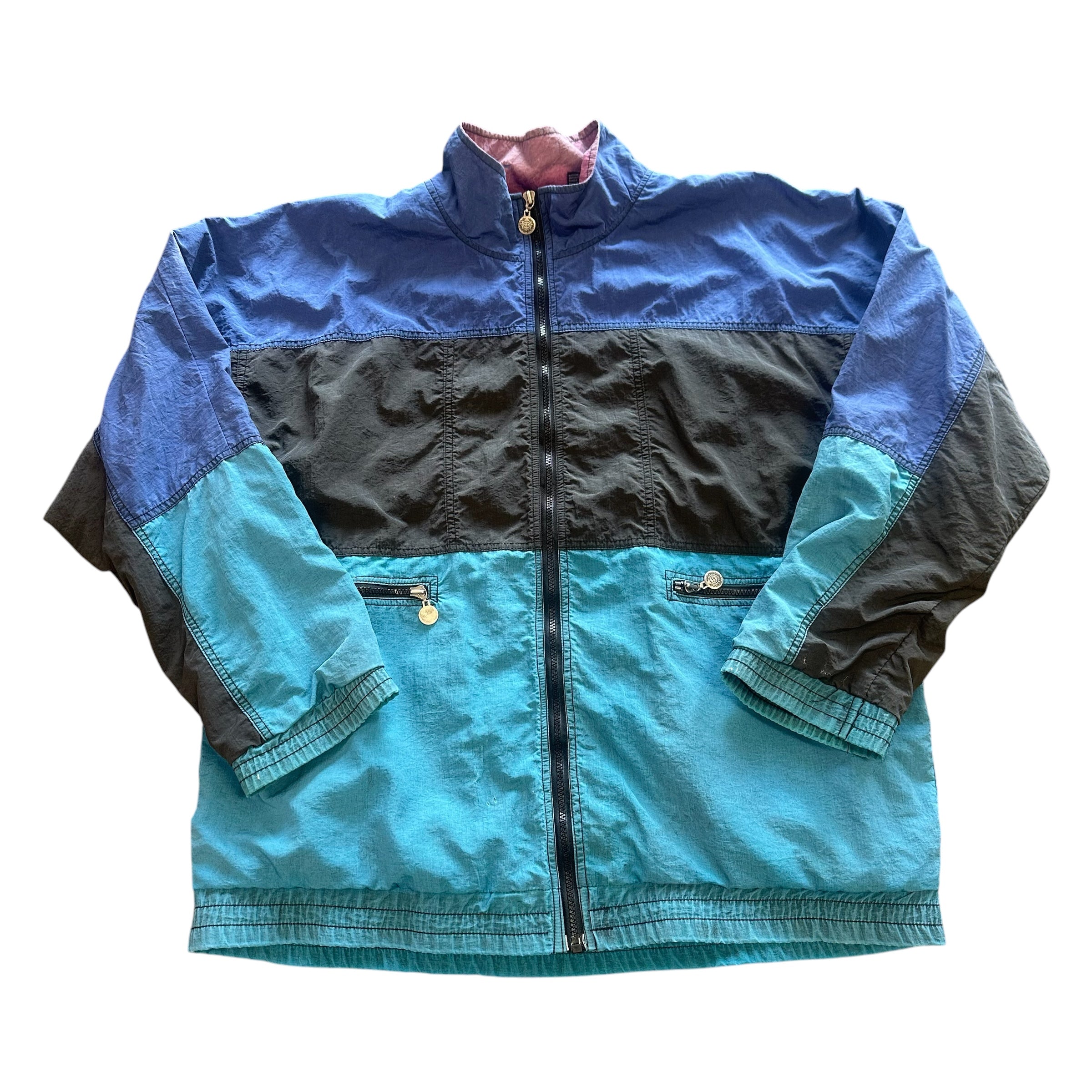 Vintage Christian Dior Track Colorblock Jacket