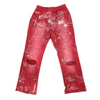 Vertabrae Silo Sketch Red Sweatpants