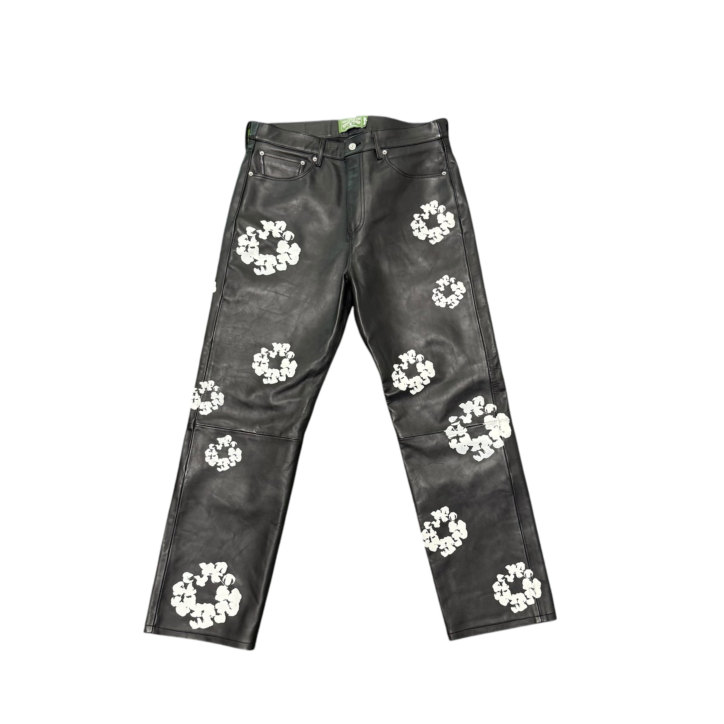Leather Denim Tears Pants