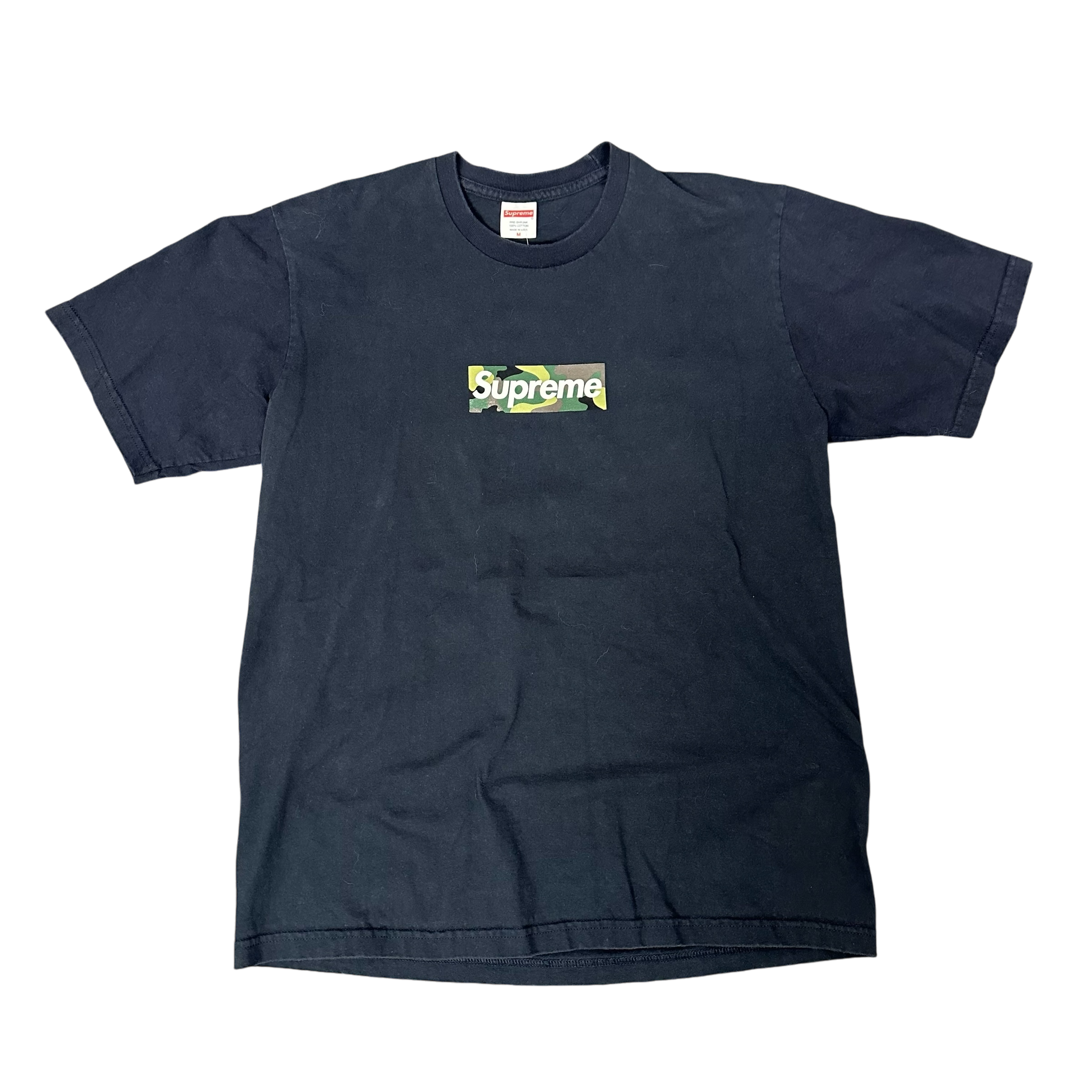 Supreme Black Camo Box Logo Shirt