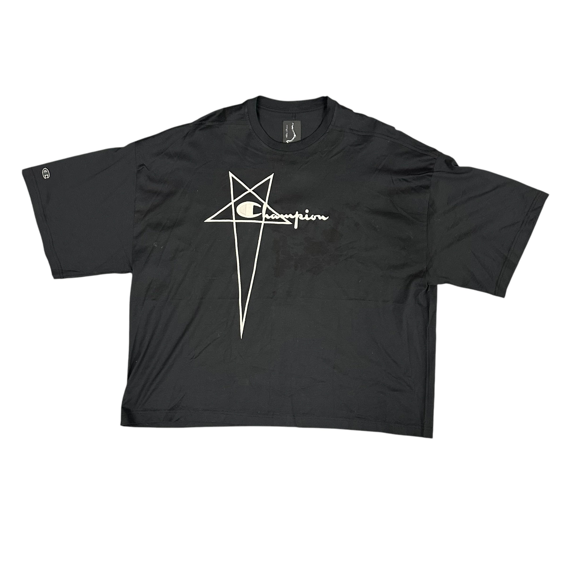 Rick Owens x Champion Tommy Tee Black