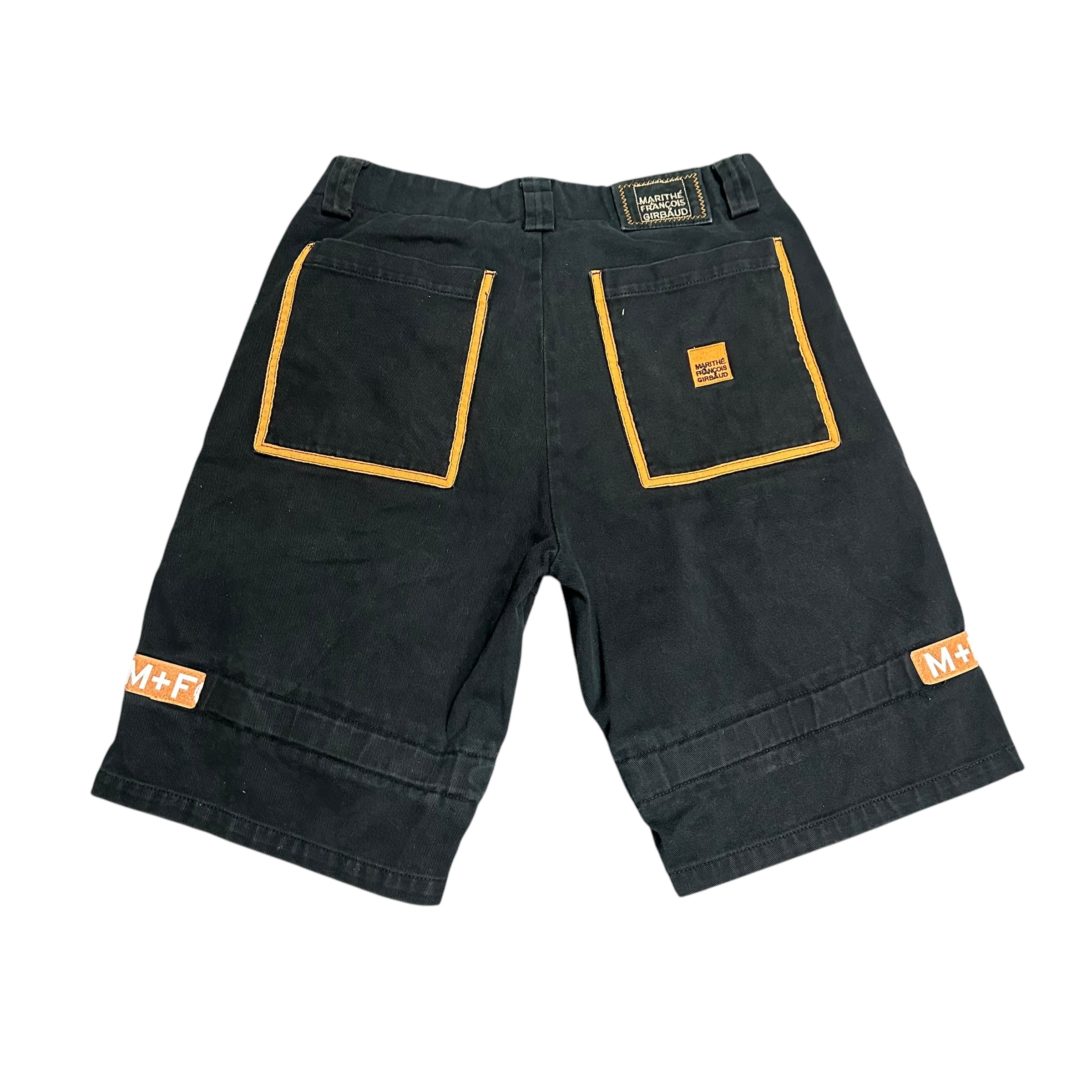 Vintage Girbaud Shorts Black/Orange