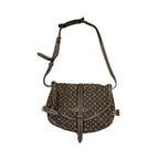 Louis Vuitton Monogram Mini Lin Saumur Eben Crossbody Bag Brown