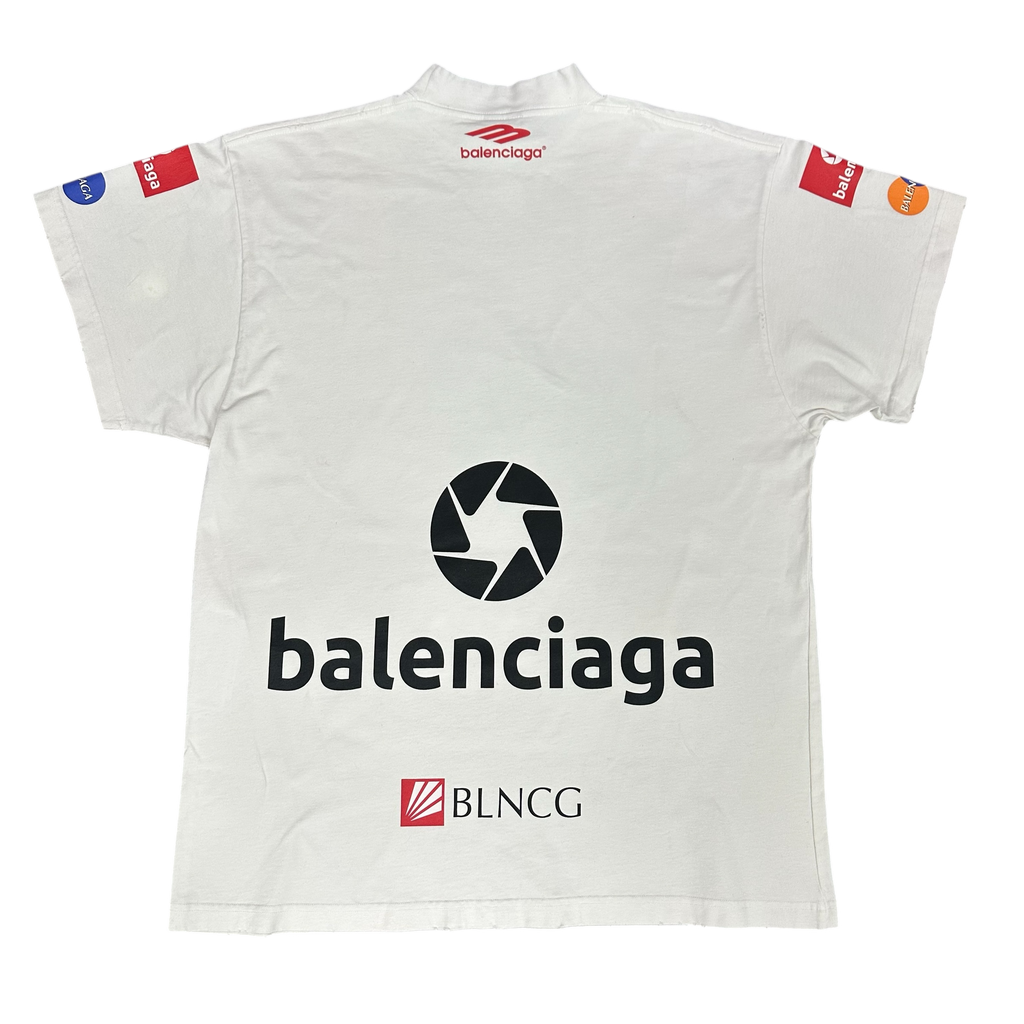 Balenciaga Top League White Tee