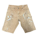 Tan Dickies Paint Splatter Shorts (36)