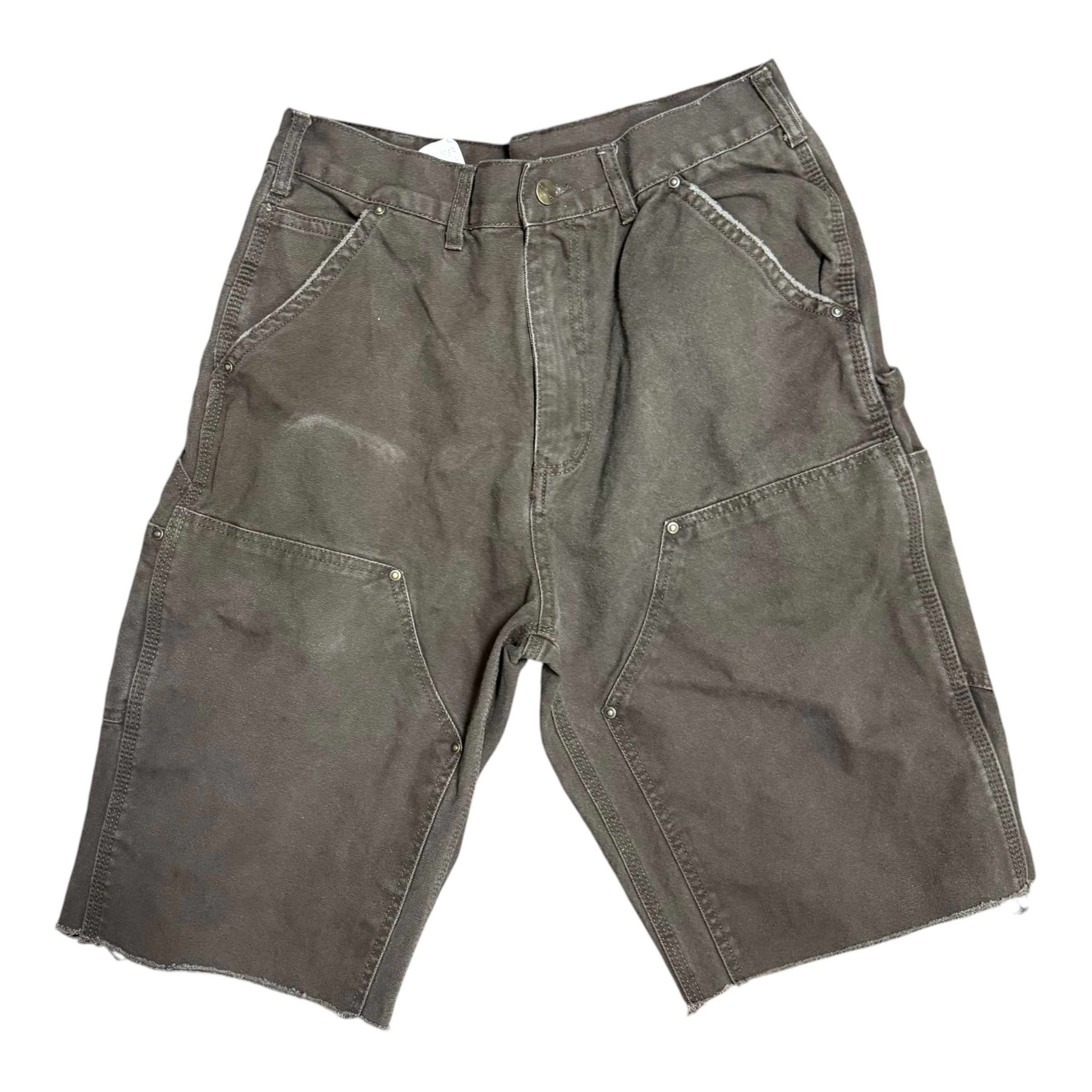 Vintage Carhartt Brown Double Knee Shorts(28)