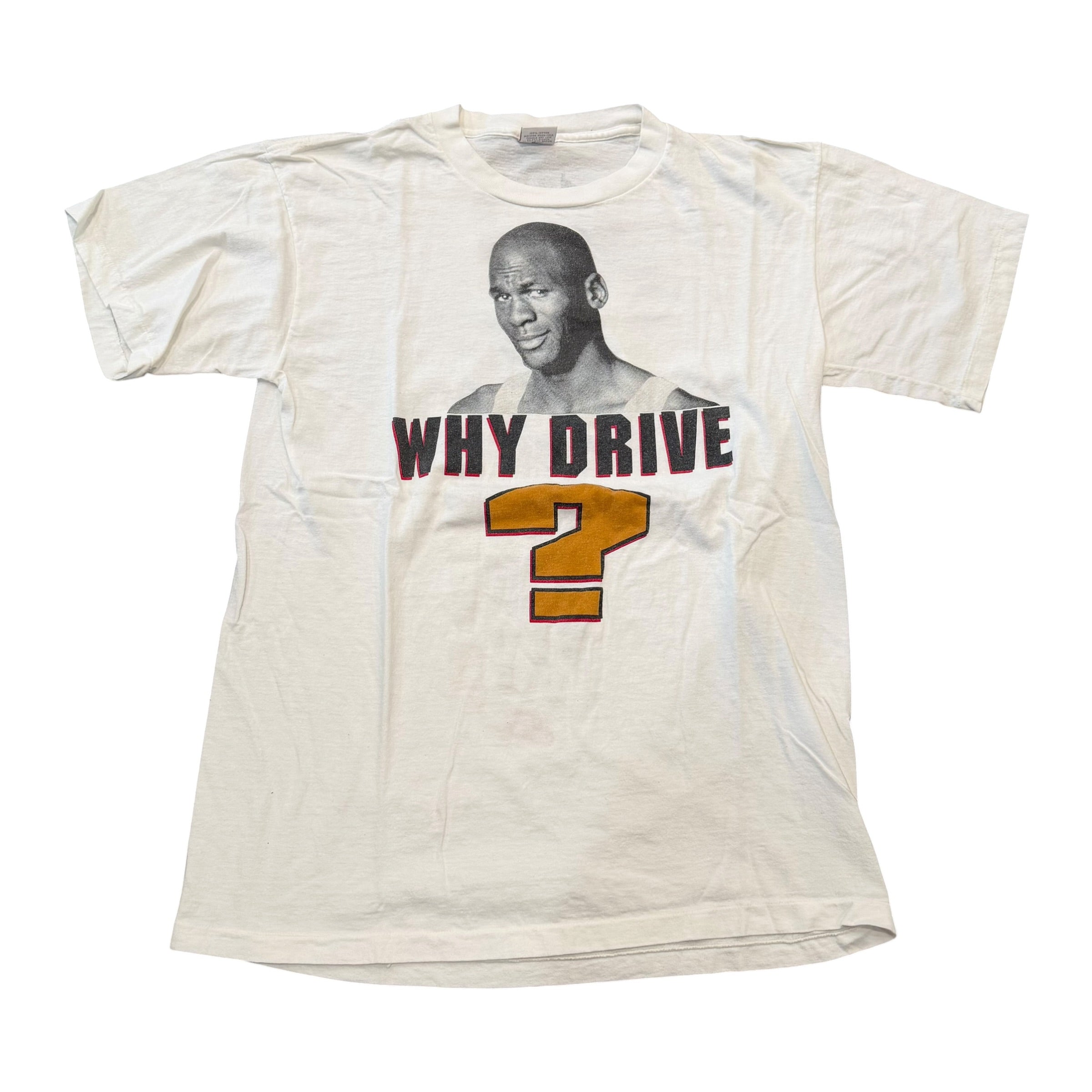 1990s vintage Nike Michael Jordan "Why Drive?" Tee