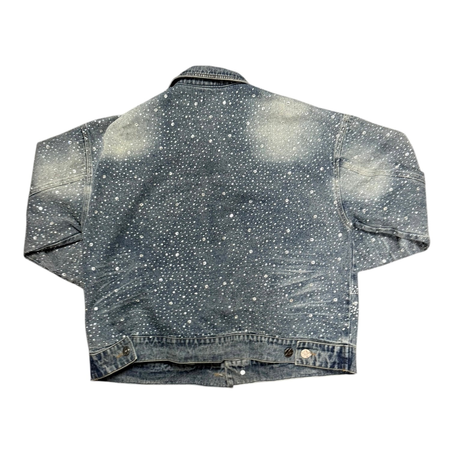 Vale Rhinestone Blue Jean Jacket
