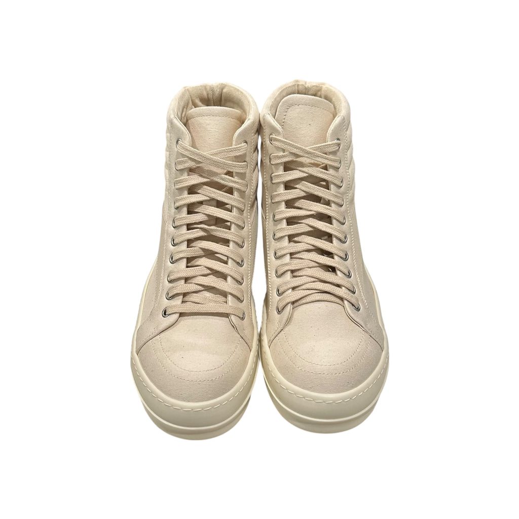 NEW Rick Owens Drkshdw Cream Vintage Sneakers