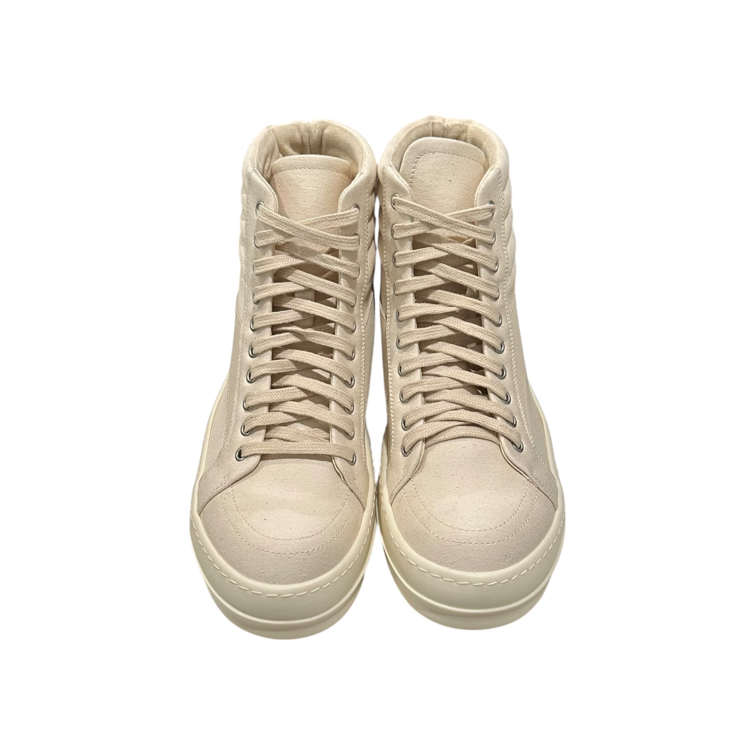 NEW Rick Owens Drkshdw Cream Vintage Sneakers
