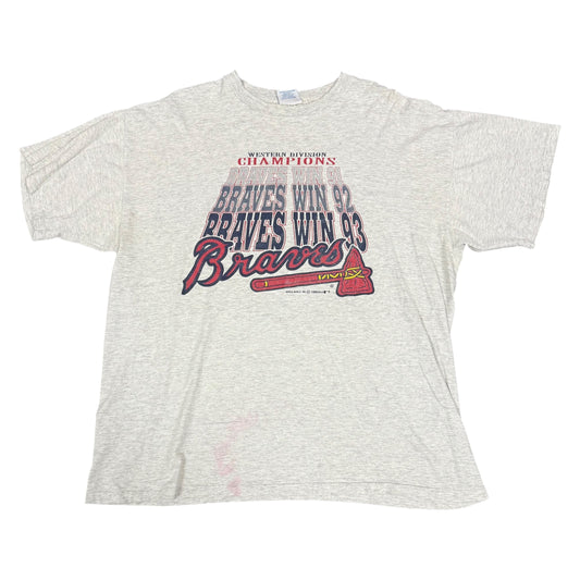 '93 ATL "Braves Win" Grey Tee
