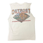Vintage White Harley Cut Off Shirt